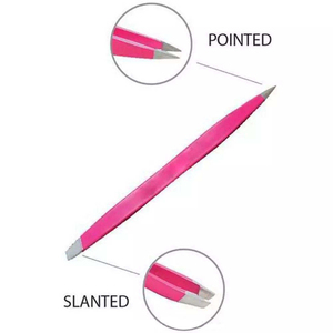 Pince à épiler à double extrémité haute tension pour une utilisation rapide et précise des sourcils, en acier inoxydable, design léger - Product Image 6