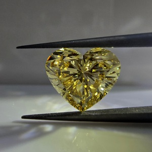 Diamante Cultivado en Laboratorio, Corte Brillante Corazón, 3 Quilates, Color Amarillo Fantasía, VS1, Certificado por IGI, para Fabricación de Joyería, Suministro al por Mayor - Product Image 4