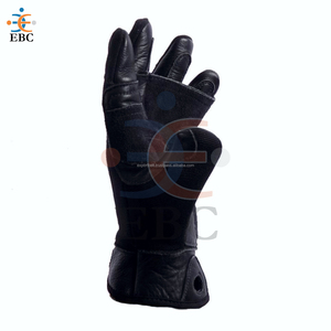 Genuine <b>Leather</b> Tactical Rappel Fast Rope Gloves Aramid Liner Full-Grain <b>Leather</b> Palm Heat Resistant Dexterity Anti-Cut EN388 4 - Product Image 4
