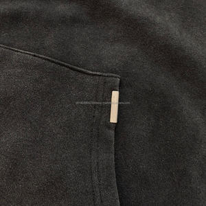 Custom High Quality Cotton 320gsm <b>Blue</b> Hoodie for <b>Men</b> Clothes New Styles Custom Fleece Pullover Blank Hoodies <b>Men</b> - Product Image 2