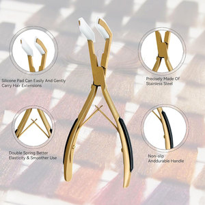 <b>Tape</b> In Professional Hair Extensions Pliers for Human Hair Extension <b>tape</b> Pliers Hair Tools Hair Extension kits - Product Image 3