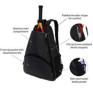 OEM Design Hot Custom <b>Large</b> Waterproof Polyester 30-40L Padel Racket Bag Badminton Tennis Sports Bag Wholesale <b>Backpack</b> - Product Image 3