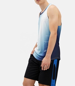 Summer Fashion Custom Tank Top for Gym Workouts Knitted Sublimation Design for Bodybuilding Fitness <b>Running</b> Plus Size <b>Singlet</b> - Product Image 3