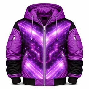 Veste bomber coupe-vent technique personnalisée OEM, unisexe, mode urbaine, production en gros, fournisseur direct d'usine de vêtements - Product Image 6