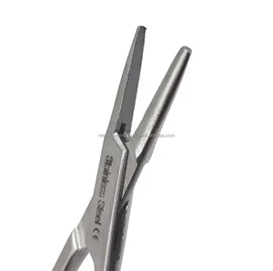 Porte-aiguille Webster professionnel en acier inoxydable 5 pouces à mâchoires lisses, instrument chirurgical vétérinaire durable, service OEM ODM - Product Image 5