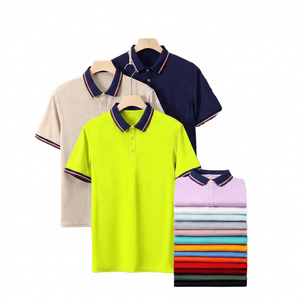 เสื้อโปโลแขนสั้นผู้ชาย ผ้าฝ้าย สีพื้น ลำลอง ระบายอากาศได้ดี ทรงปกติ ดีไซน์ติดกระดุม - Product Image 5