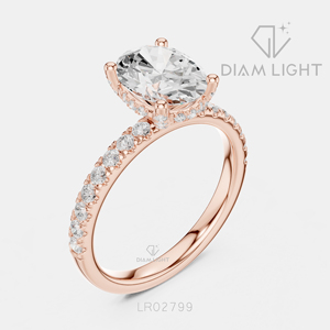 Bague en diamant de laboratoire ovale 2,00 carats, certifiée IGI, or blanc 14 carats, couleur F+, clarté VS+, tendance, pour fiançailles, mariage, cadeau - Product Image 4