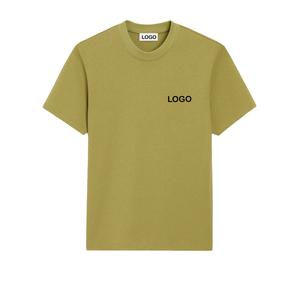 T-shirts en coton pour hommes, logo personnalisé, broderie minimaliste, streetwear, jersey premium, tee-shirt personnalisé OEM, haut pour hommes - Product Image 6