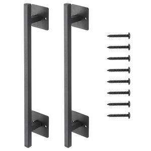 2 Pezzi Maniglia Rustica per Cancello 12.6 Pollici, Maniglia Moderna in Acciaio al Carbonio Resistente alla Ruggine per Porte Esterne - Product Image 1
