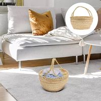Paniers de rangement en osier de bambou de haute qualité respectueux de l'environnement avec poignées économisent de l'espace-TRUNGHOA