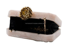Best Quality Metal Material Resin Clutch Marble-Look Pattern <b>Handbag</b>/Shoulder Bag <b>for</b> <b>Wedding</b> Parties Direct from India - Product Image 6