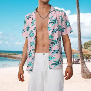 Chemises Hawaïennes Homme à Manches Courtes Col V Respirantes Double Boutonnage Séchage Rapide Personnalisables Écologiques – Grande Vente - Product Image 5