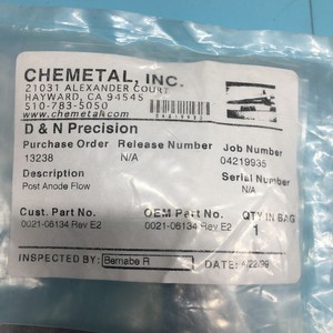 AMAT 0021-06134 POST, HOLLOW ENCAP FLOW AROUND CU - Equipo y piezas de semiconductores de confianza de la marca global Trusted Global Legacy - Product Image 2