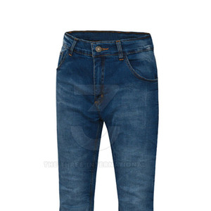 Pantalon en jean décontracté pour femme, taille haute, 100 % coton, respirant, tendance, personnalisable, prix bas, écologique, directement de l'usine - Product Image 5