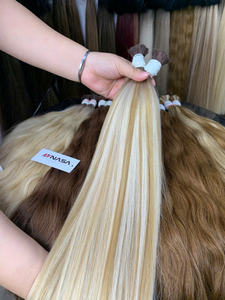 Extensiones de cabello humano de alta calidad de Color de piano de pelo a granel vietnamita para blanquear teñido precio al por mayor donante único - Product Image 2