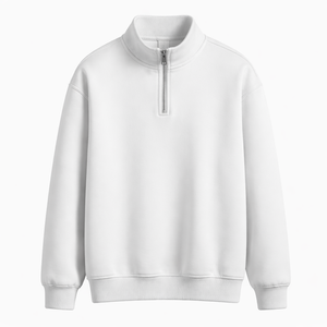 Custom Half <b>Zip</b> Sweatshirt for Wholesale Purchase - OEM Factory Direct Bulk Order Manufacturer Supply - Product Image 1