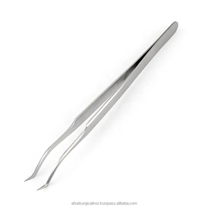 2025 Meilleure vente en acier inoxydable 70 degrés pince à épiler faux cils pointe pointue Volume Extensions de cils aux meilleurs prix - Product Image 1