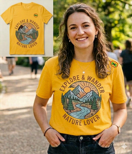 Camisetas Casuales de Manga Corta para Mujer, 180g, 100% Algodón Ecológico, Antiarrugas, Color Amarillo, para Fabricantes de Ropa - Product Image 4