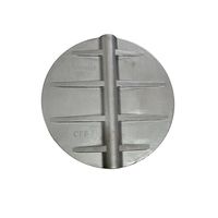 Disque de vanne papillon en acier inoxydable moulé 300 mm CF8 pour le contrôle du débit de fluides industriels, plaque interne, raccords mécaniques de pipeline