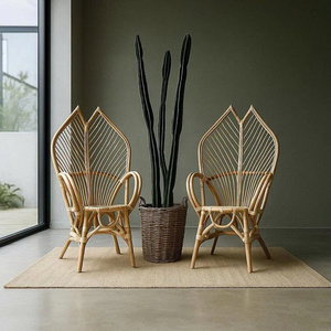 Sillón artístico de ratán con cojín gris, silla de patio para exteriores, para relajarse en el balcón o jardín, colores personalizados. - Product Image 2