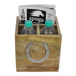 Soportes y estantes de almacenamiento de madera ecológicos multiusos, carrito de servicio hecho a mano y soporte para 4 botellas, fácil de transportar. - Product Image 2