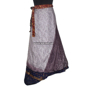 Nuevo Sarong de Seda Vintage para Mujer, Pareo Mágico de 38 Pulgadas, Falda Envolvente, Vestido Tubo, Sari, Faldas Largas Envolventes Hechas a Mano, Reversibles - Product Image 6