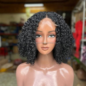 ผลิตภัณฑ์ผมแท้คุณภาพสูง ผมเวียดนามแท้ วิกผมบ๊อบ ผมมนุษย์แบบพิกซี่ วิกผมหยิกแบบไม่ต้องใช้กาว วิกผมตรงแบบลูกไม้ด้านหน้า ผมหยักศก - Product Image 1