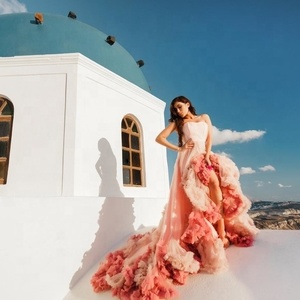 slim fit dress slacks Long Flying Dress - Made-to-Measure Dress for Photoshoot | Lansy Plum / Length 178 inch (4.5 M) main image 0