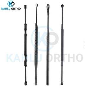 Juego de 5 Herramientas para Limpieza de Cera de Oídos, Cuchara Giratoria para Oídos, Juego de Cucharas de Doble Punta en Color Negro de KAHLU ORTHOPEDIC - Product Image 6
