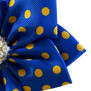 Broche de moda Sigma Gamma Rho con diseño de pata de gallo azul y dorado, elegante pin de solapa, joyería llamativa, accesorio decorativo, venta al por mayor, personalizado - Product Image 4