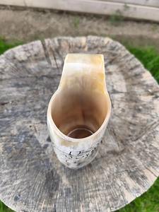 Chope à bière en corne de buffle polie, style animalier, écologique, taille et logo personnalisables - Product Image 6