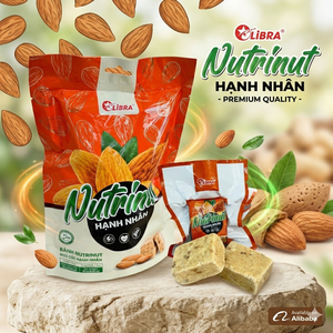 พร้อมส่ง NUTRINUT โกลเด้น อัลมอนด์ ครั้นช์ คิวบ์ – รสชาติถั่วเข้มข้น เนื้อนุ่ม 195 กรัม ผู้ผลิต ODM เวียดนาม - Product Image 1