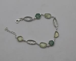 สร้อยข้อมือหินอเวนเจอรีนและไพไรต์ธรรมชาติพร้อมเงินแท้ 925 – สร้อยข้อมือพลอยทำมือสำหรับผู้หญิง |   ผู้จัดจำหน่ายเครื่องประดับขายส่ง - Product Image 3