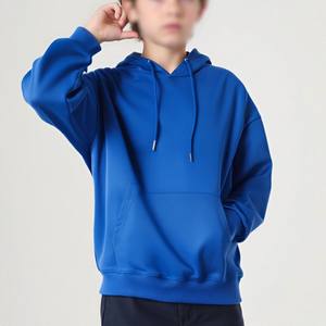 OEM 260g Twill Hooded Sweatshirt Drop Shoulder Loose Fit Solid Color Unisex Adult Parent Child Matching Custom Print <b>Hoodie</b> - Product Image 3