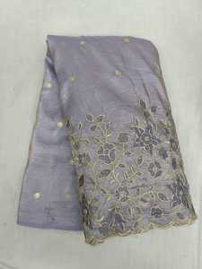 Tissu doux or pailleté 45 GSM, largeur 44 pouces, en coton brodé imprimé floral, matériau pour vêtements ethniques de créateurs de boutiques - Product Image 6