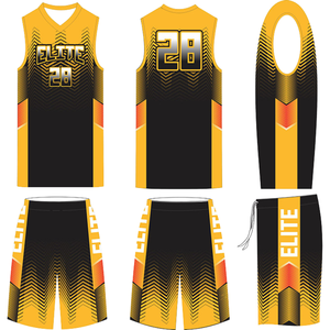 Conjunto de Uniforme de Baloncesto Sublimado Personalizado, Último Diseño, Sin Mangas, Ropa de Equipo, Tela de Malla, Uniformes de Baloncesto DIY, Kit de Jersey - Product Image 5