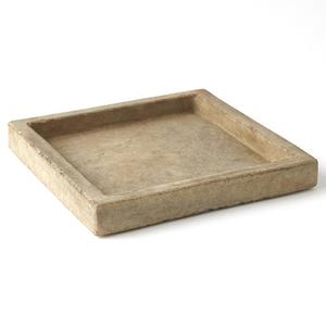 Plateau de service carré en marbre beige, fait main, moderne, résistant au feu, décoratif pour la cuisine, le salon, la villa, revêtement mural - Product Image 4