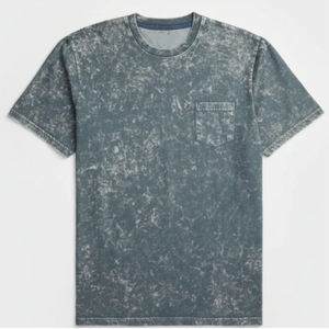 เสื้อยืดผู้ชายผ้าฝ้ายแท้ 100% น้ำหนักเบา ทรงวินเทจ สไตล์สตรีทแวร์ ระบายอากาศได้ดี ลายฟอกสี น้ำหนัก 180 กรัม ขายดี - Product Image 1