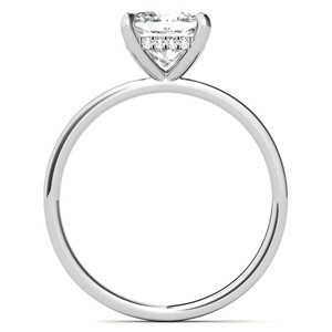 1.25 Carat Cushion Cut Hidden Halo Engagement <b>Ring</b> VVS1 Moissanite Wedding <b>Statement</b> <b>Ring</b> 18K White Gold <b>Ring</b> - Product Image 6