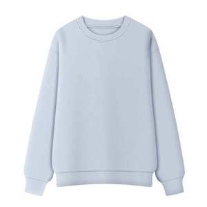 เสื้อสเวตเชิ้ตคอกลมทรงโอเวอร์ไซส์ผ้าเฟรนช์เทอร์รี่สำหรับผู้ชายและผู้หญิง สวมใส่สบาย ระบายอากาศได้ดี พิมพ์ลายพัฟฟ์ 100% ผ้าฝ้าย เหมาะสำหรับฤดูหนาว - Product Image 1