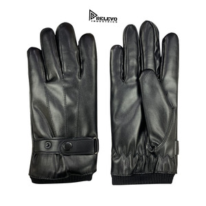Gants en cuir de qualité supérieure et entièrement confortables, épais, coupe-vent, chauds, imperméables, pour moto, pour l'hiver, compatibles avec écran tactile - Product Image 1