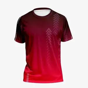 Nouveau T-shirt de course pour homme, écologique, col rond, séchage rapide, sport, fitness, entraînement, gym, vêtements décontractés, logo avant en toile - Product Image 4