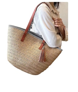 Premium Quality <b>Straw</b> <b>Bag</b>-French Market <b>Bag</b>-<b>straw</b> Customized Ladies Shoulder <b>Straw</b> Women Hand <b>Bags</b> Wholesale Products - Product Image 1