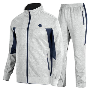 Conjunto deportivo ligero para hombre, traje para correr al aire libre, conjunto deportivo con cremallera para hombre, conjunto para trotar, ropa deportiva para fitness. - Product Image 1