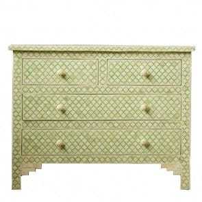 Cajonera con Incrustaciones de Hueso de Acacia, Diseño Floral, Mueble Decorativo de Alta Calidad para el Hogar, Cajón con Incrustaciones de Hueso de Camello - Product Image 3