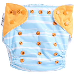 Pañal de tela reutilizable Polka Tots Comprar en línea Pañal de bebé ajustable impermeable-Pingüino - Product Image 3