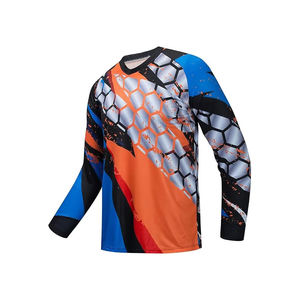 Maillot de course hiver MX tout-terrain personnalisé avec logo et design sur mesure pour moto et auto - Product Image 1