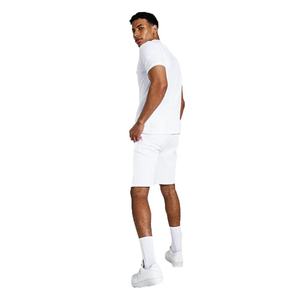 2Best Quality Men's Custom Designed Breathable Summer <b>Set</b> for Men <b>White</b> Color Casual Style Including T-Shirt & Reasonable Price - Product Image 5