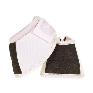 Botas Protectoras de Neopreno Blancas y Marrones para Caballos, Envolturas Terapéuticas para Patas - Product Image 1