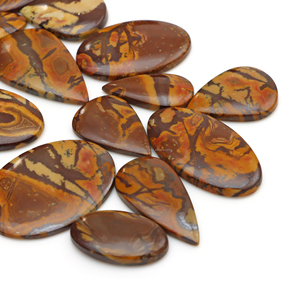 Cabujón de Jaspe Natural Australiano, Corte Ovalado Cojín, Color Marrón, Gema Suelta, Suministros al por Mayor para Fabricación de Joyas - Product Image 1